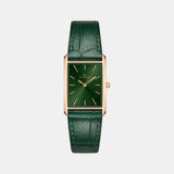 Women Quartz Green Dial Analog Stainless Steel Watch DW00100694K