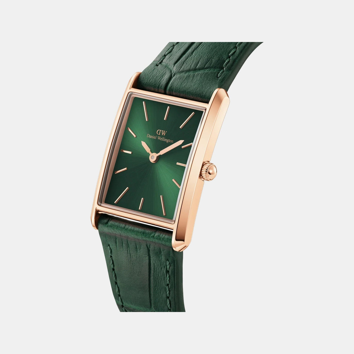 Women Quartz Green Dial Analog Stainless Steel Watch DW00100694K