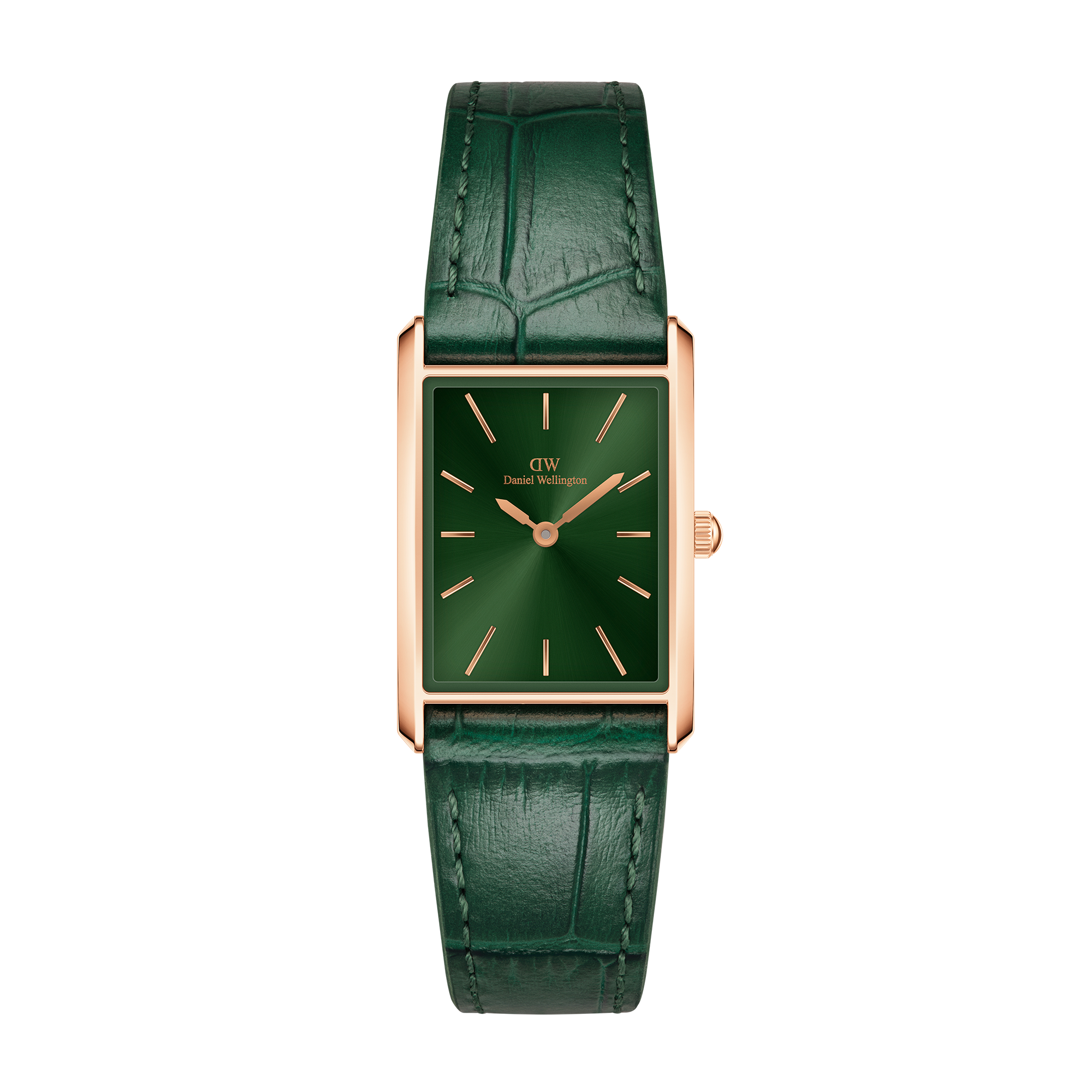 Bound Crocodile Emerald Sunray Rose Gold