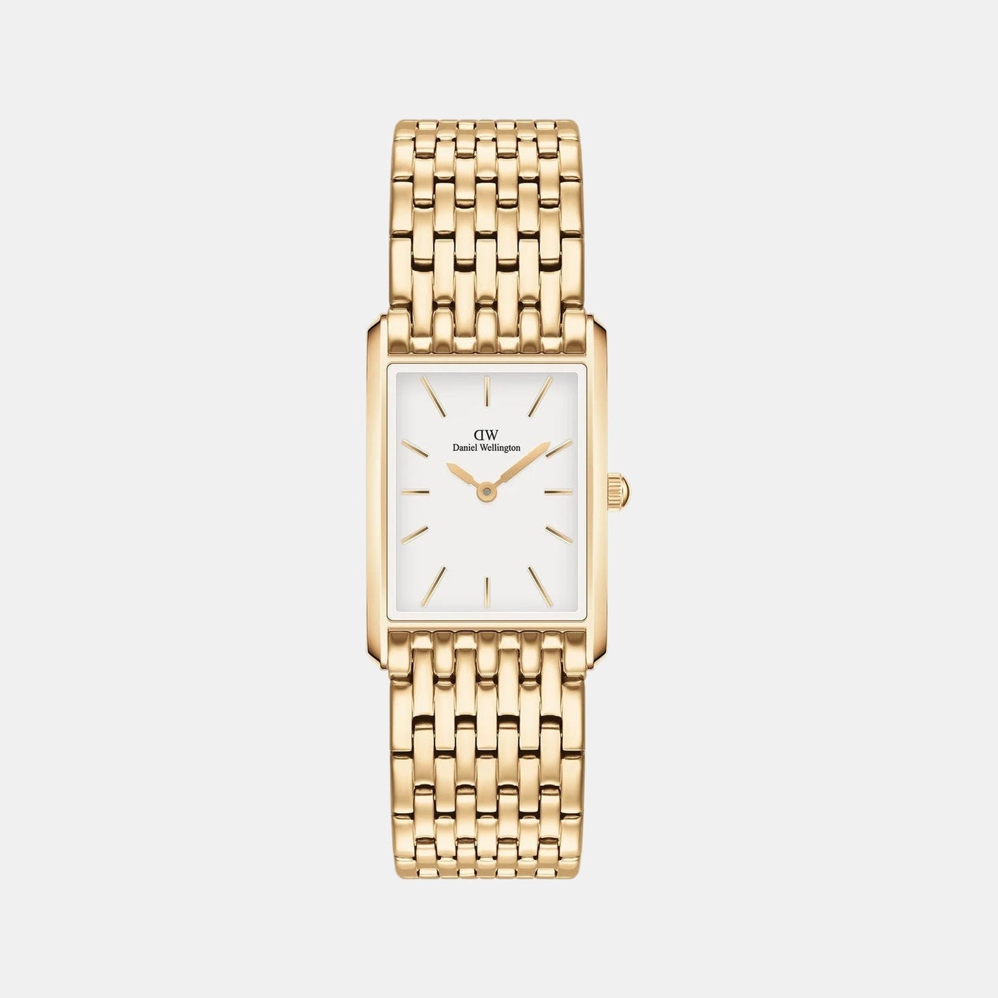 Tank Women Quartz White Dial Analog Stainless Steel Watch DW00100705K