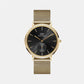 Classic Men Quartz Black Dial Analog Stainless Steel Watch DW00100713K