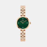 Elan Jewelry Women Quartz Green Dial Analog Stainless Steel Watch DW00100721K