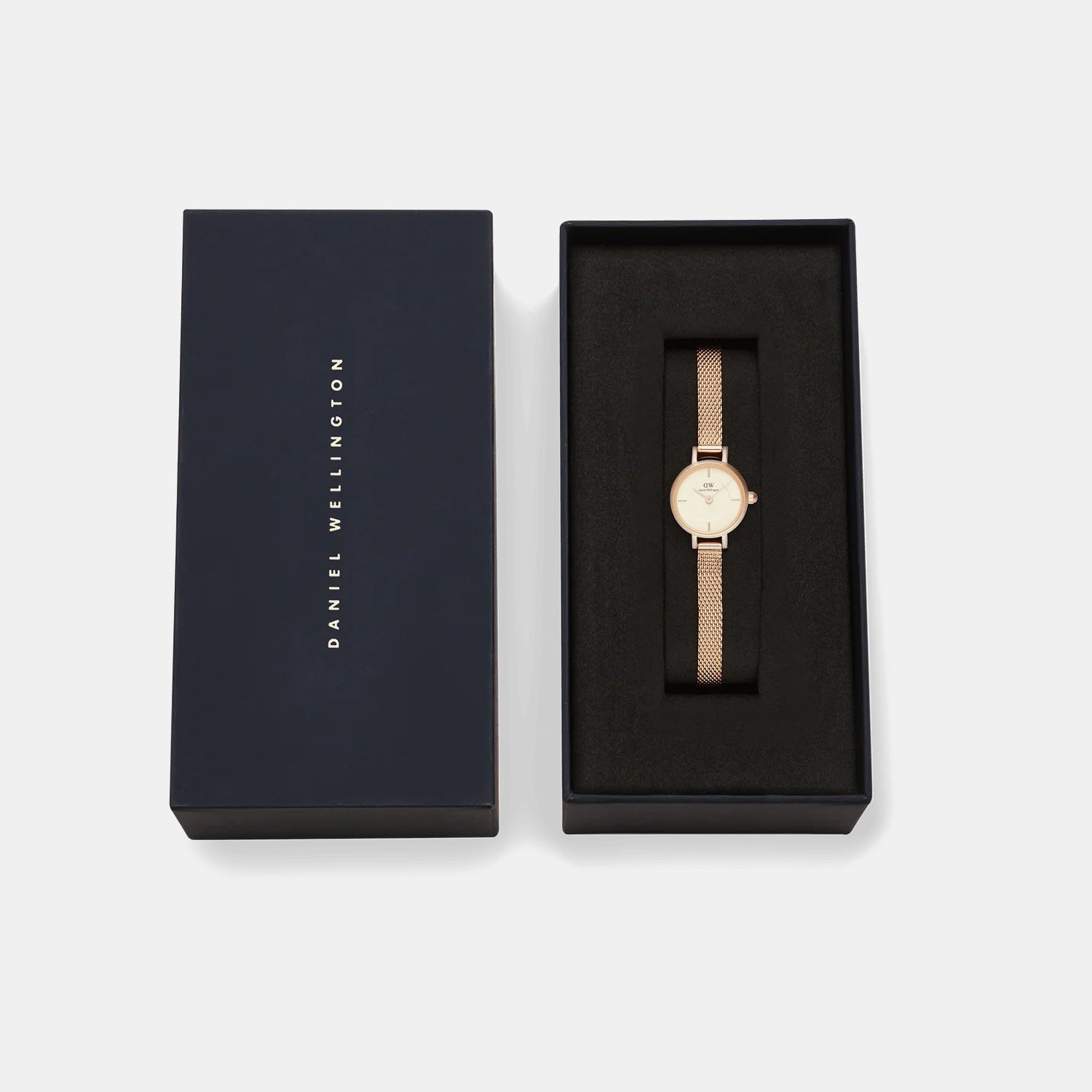 Women Quartz Champagne Dial Analog Stainless Steel Watch DW00100741K