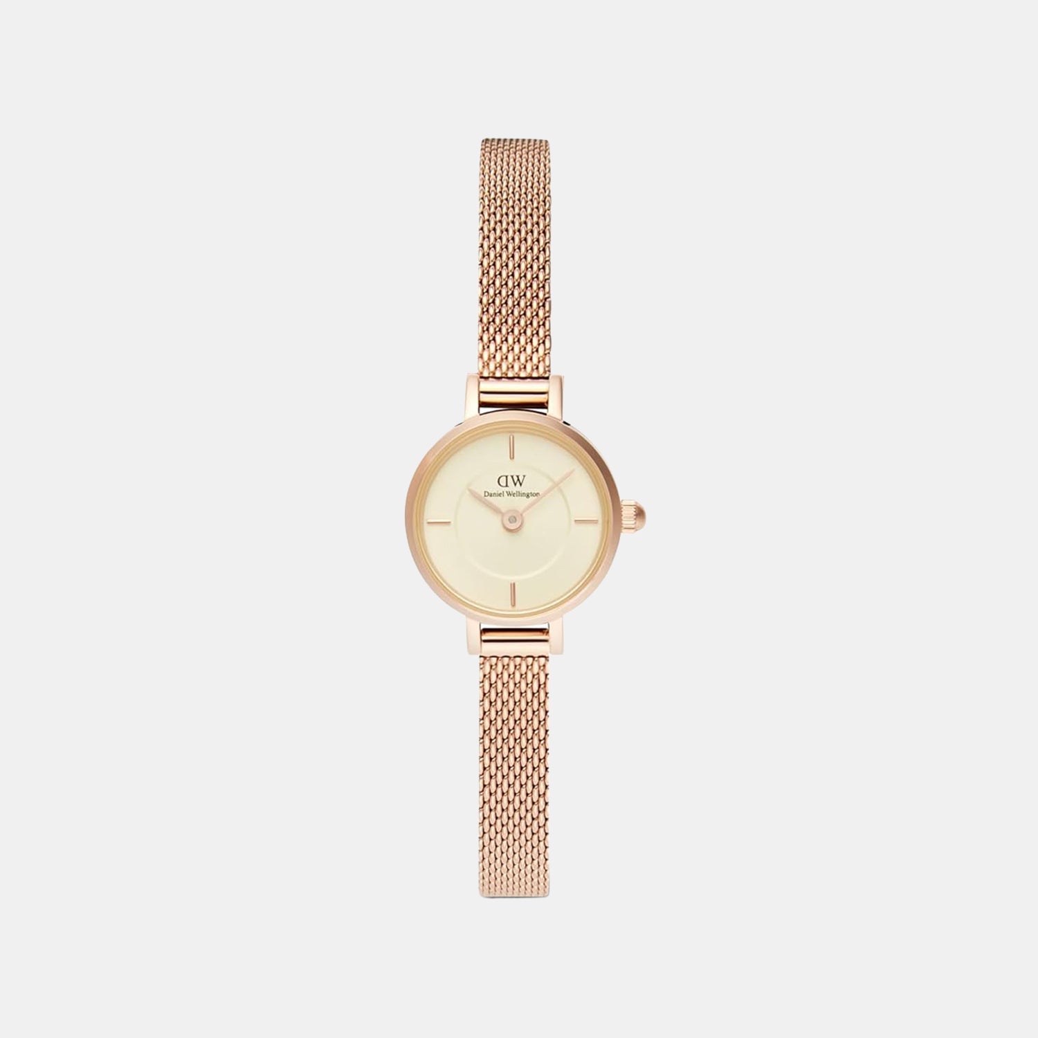 Women Quartz Champagne Dial Analog Stainless Steel Watch DW00100741K