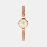 Women Quartz Champagne Dial Analog Stainless Steel Watch DW00100741K
