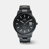Iconic Men Quartz Black Dial Analog Stainless Steel Watch DW00100753