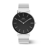 Classic Piano Link Onyx Silver