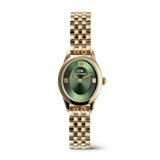 Ophelia Mini Emerald Gold