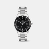 Iconic Men Quartz Black Dial Analog Stainless Steel Watch DW00100822K