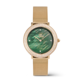 Crystalline Bezel Evergold Green