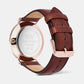 Classic Men Quartz Blue Dial Analog Leather Watch DW00100830K