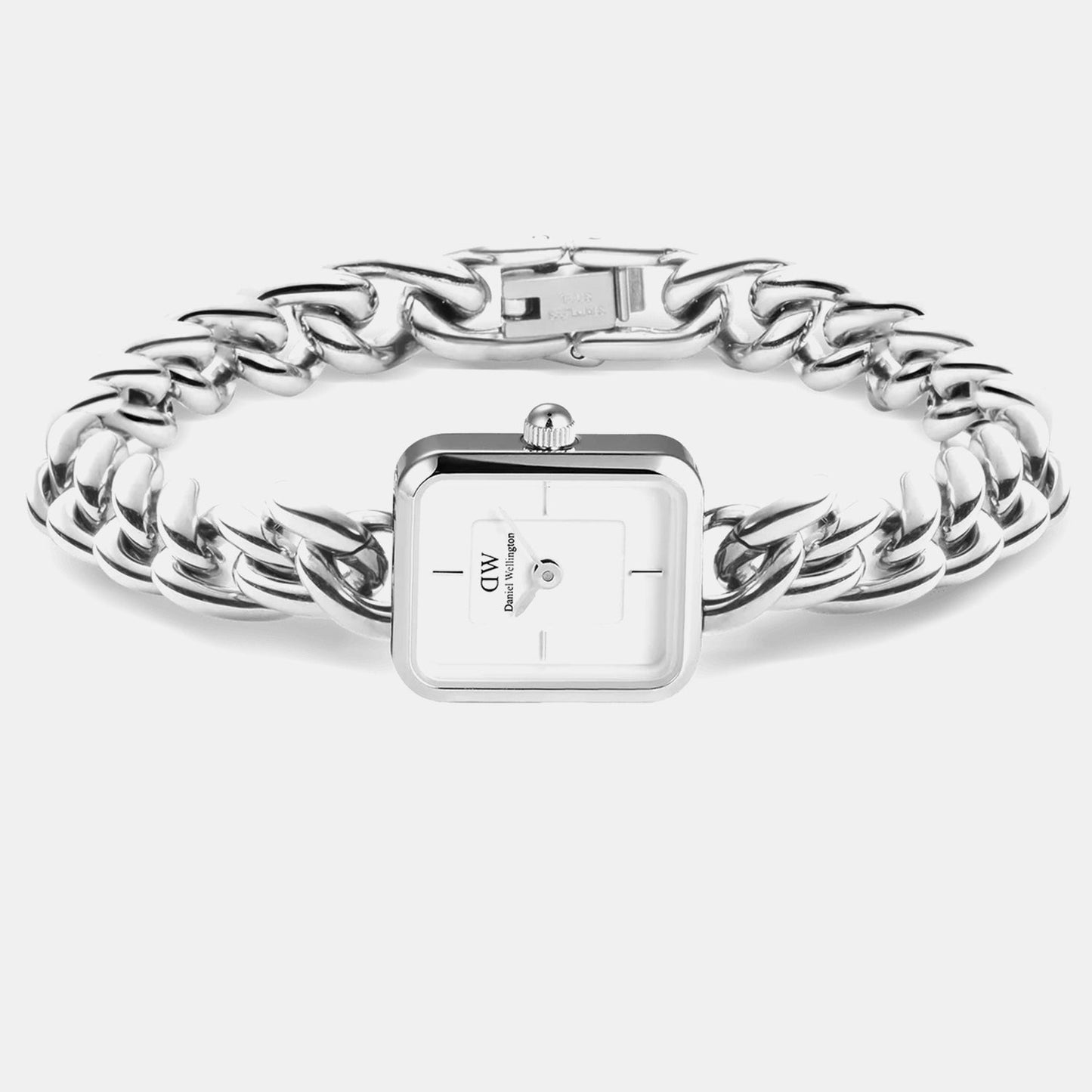 Women Quartz White Dial Analog Stainless Steel Watch DW00100834K