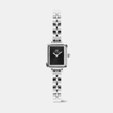 Quadro Women Quartz Black Dial Analog Stainless Steel Watch DW00100845K