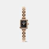 Quadro Women Quartz Black Dial Analog Stainless Steel Watch DW00100848K