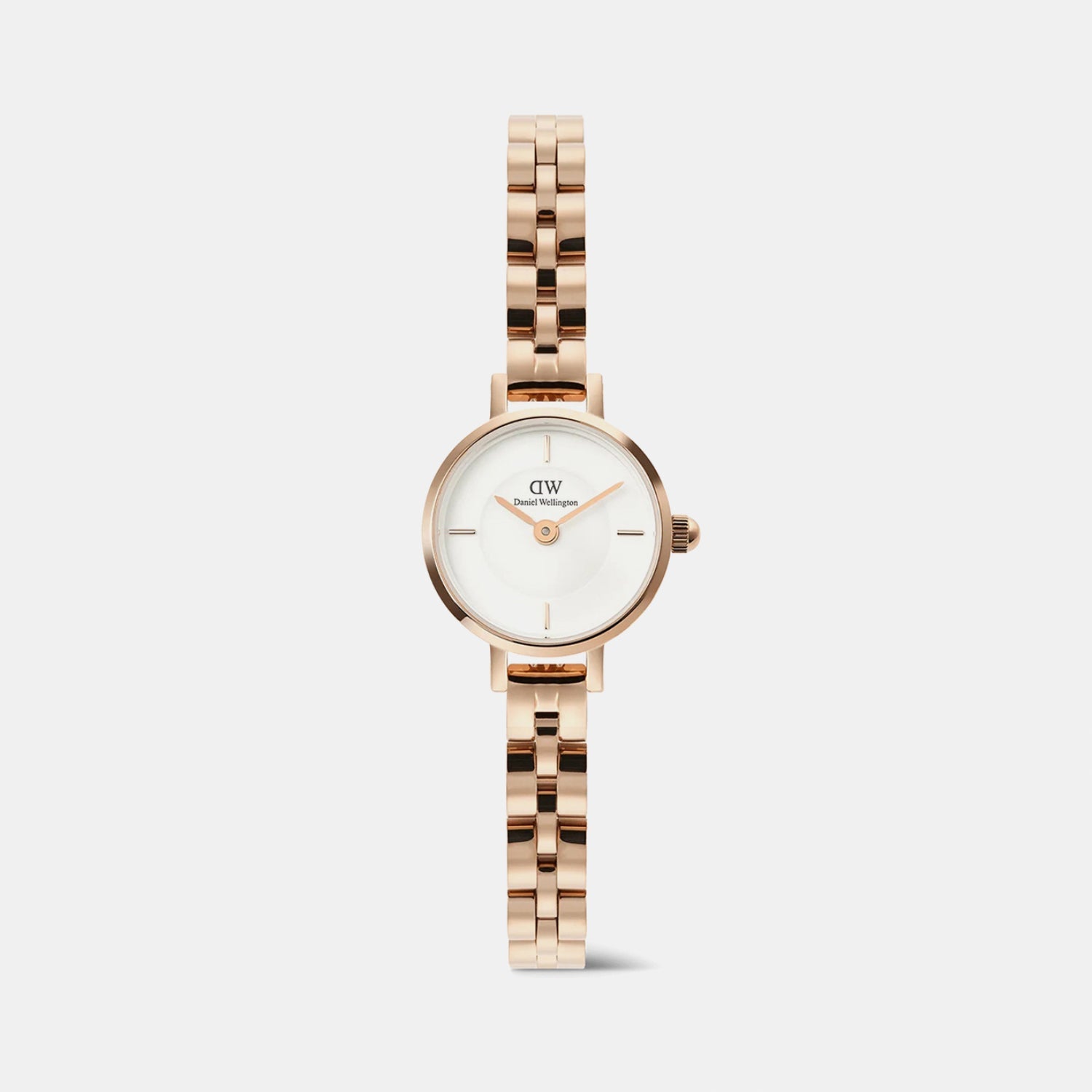 Petite Women Quartz White Dial Analog Stainless Steel Watch DW00100854K