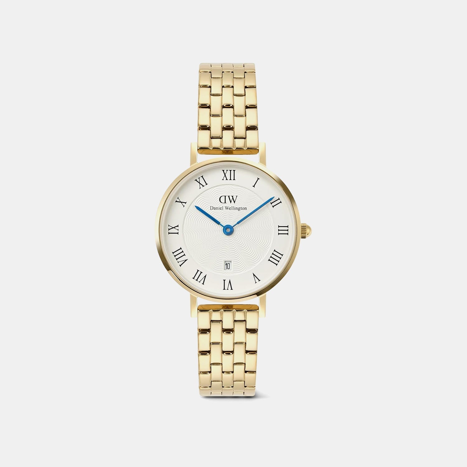 Petite Women Quartz White Dial Analog Stainless Steel Watch DW00100857K