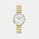 Petite Women Quartz White Dial Analog Stainless Steel Watch DW00100857K