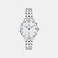 Petite Women Quartz White Dial Analog Stainless Steel Watch DW00100859K