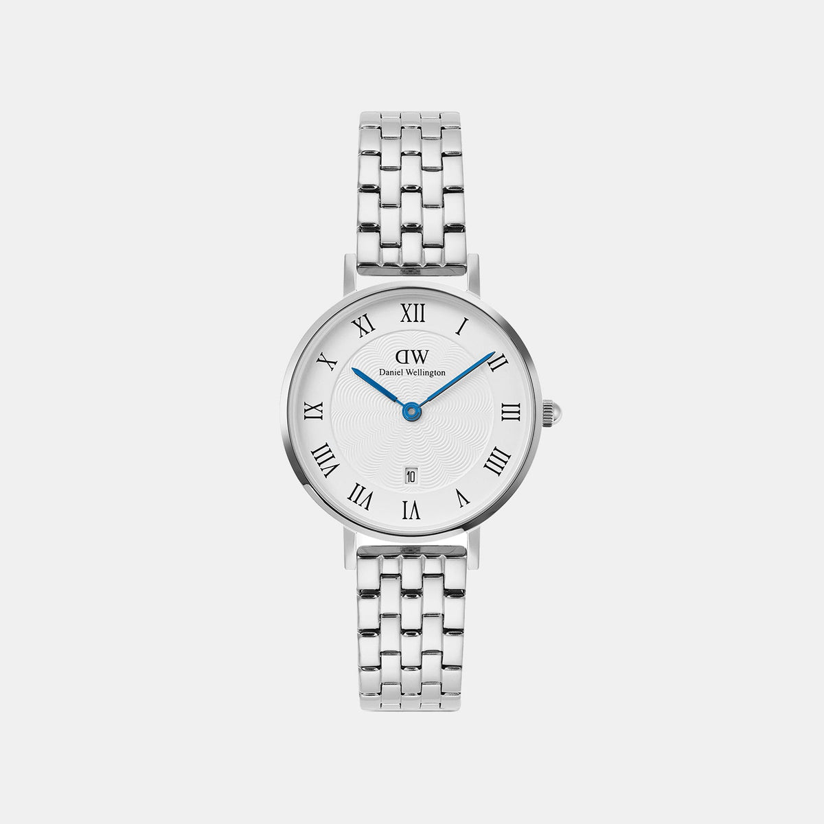 Petite Women Quartz White Dial Analog Stainless Steel Watch DW00100859K