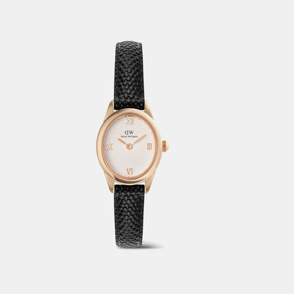 Ophelia Women Quartz White Dial Analog Leather Watch DW00100893K