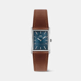 Bound Men Quartz Blue Dial Analog Leather Watch DW00100900K