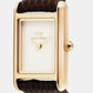 Bound Women Quartz White Dial Analog Leather Watch DW00100908K