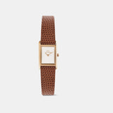 Women Quartz White Dial Analog Leather Watch DW00100909K