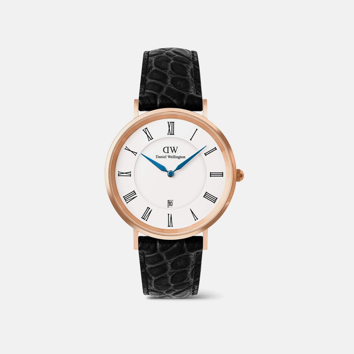 Classic Men Quartz White Dial Analog Leather Watch DW00100916K