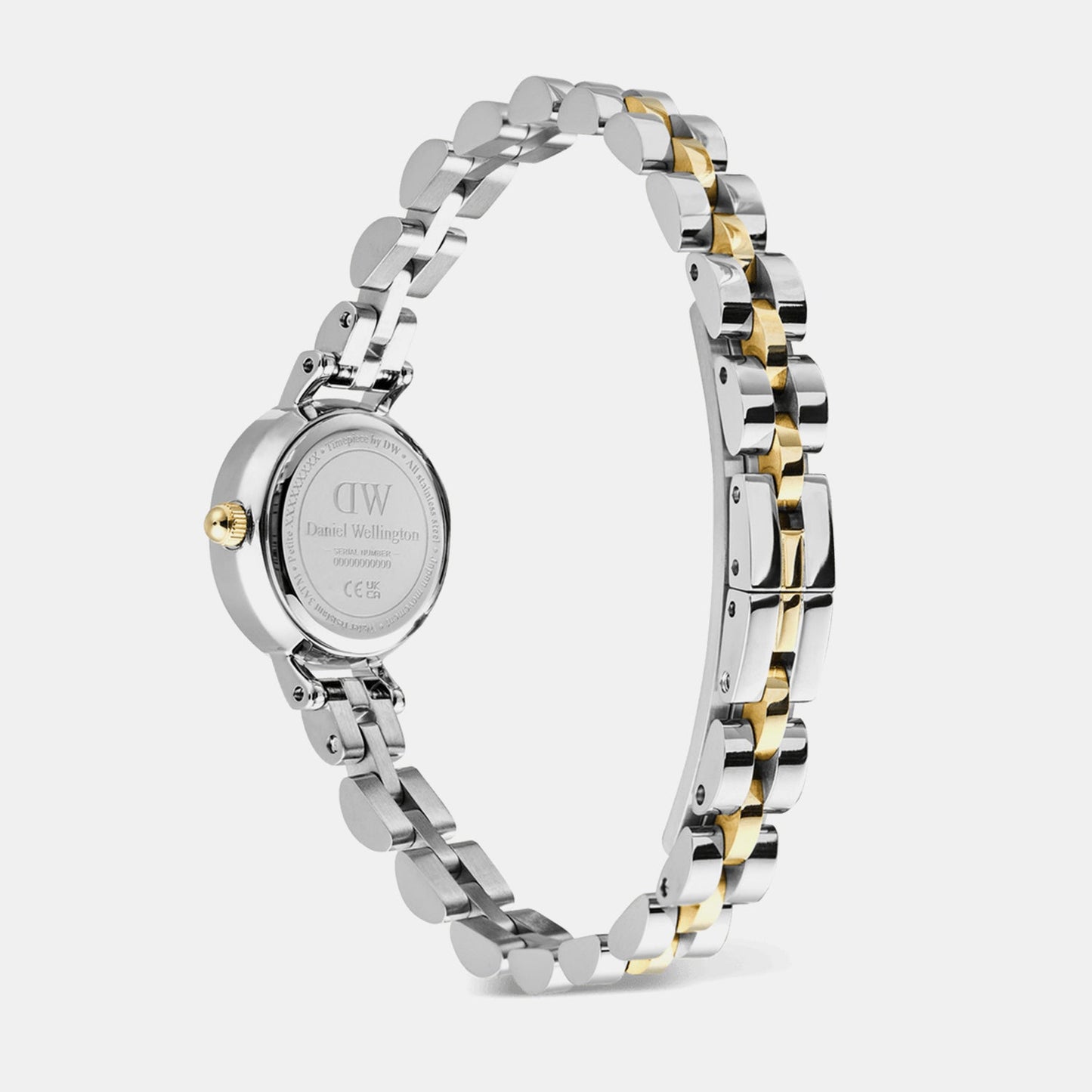 Petite Mini Arch Women Quartz White Dial Analog Stainless Steel Watch DW00100923K