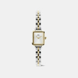 Quadro Mini Arch 3-Link Women Quartz White Dial Analog Stainless Steel Watch DW00100925K