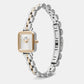Quadro Mini Arch 3-Link Women Quartz White Dial Analog Stainless Steel Watch DW00100926K
