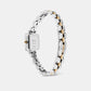 Quadro Mini Arch 3-Link Women Quartz White Dial Analog Stainless Steel Watch DW00100926K