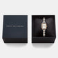 Quadro Mini Arch 3-Link Women Quartz White Dial Analog Stainless Steel Watch DW00100926K