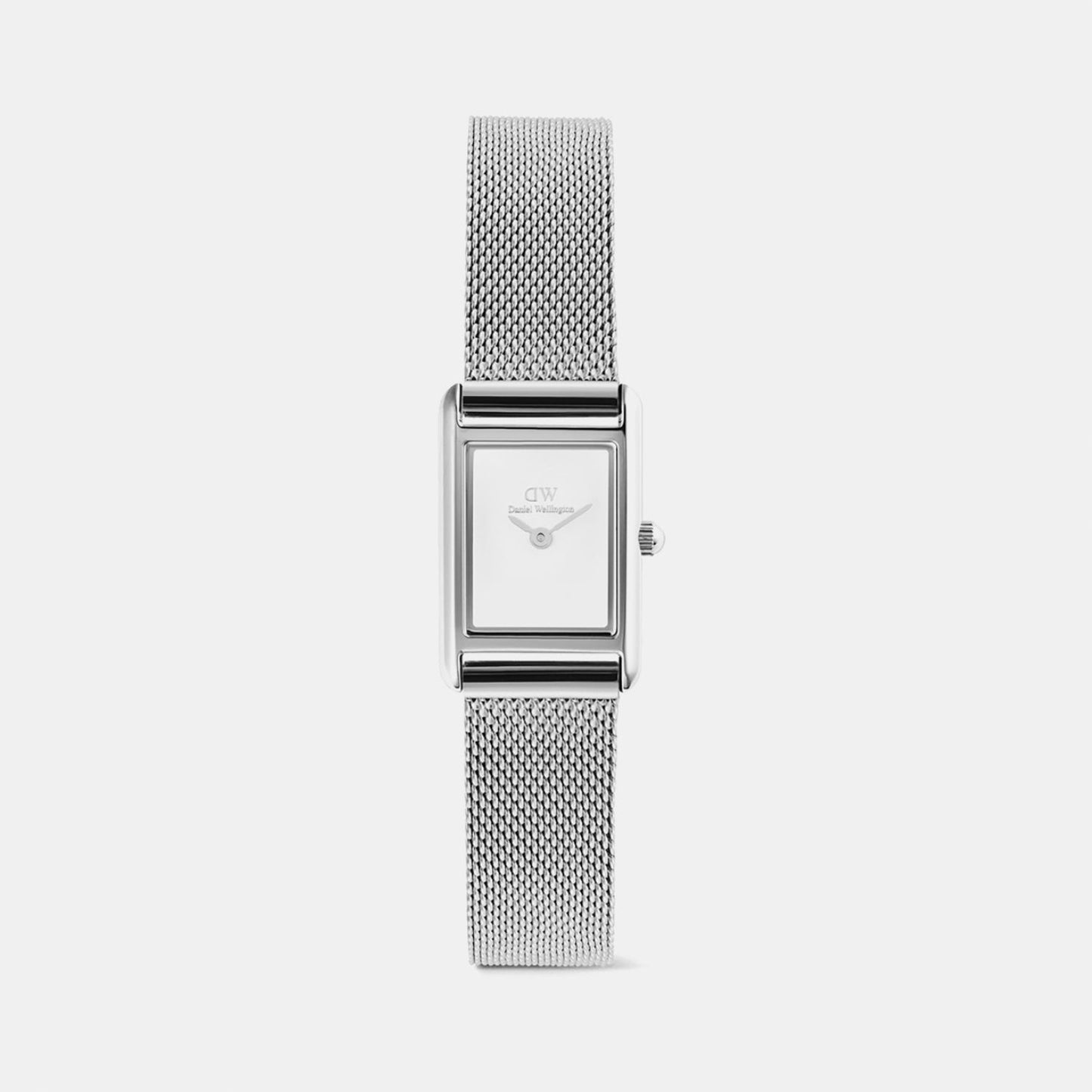 Bound Mini Sterling Women Quartz White Dial Analog Mesh Watch DW00100927K