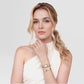 Bound Mini Women Quartz White Dial Analog Mesh Watch DW00100928K