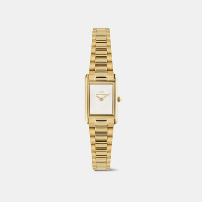Bound Mini Women Quartz White Dial Analog Stainless Steel Watch DW00100931K