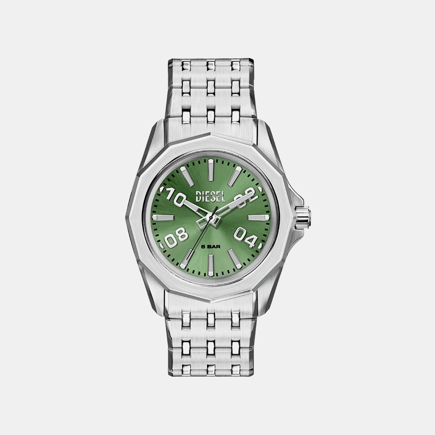 Stinger Men Quartz Green Dial Analog Stainless Steel Watch DZ2237