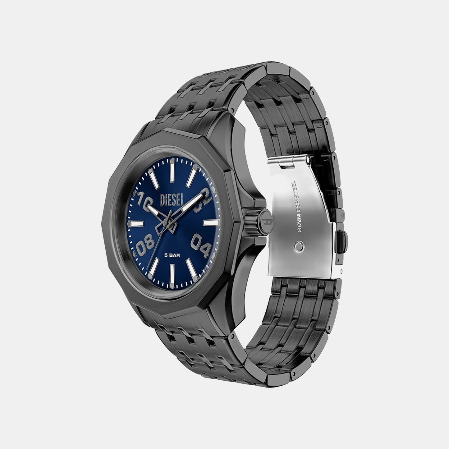 Stinger Men Quartz Blue Dial Analog Stainless Steel Watch DZ2238