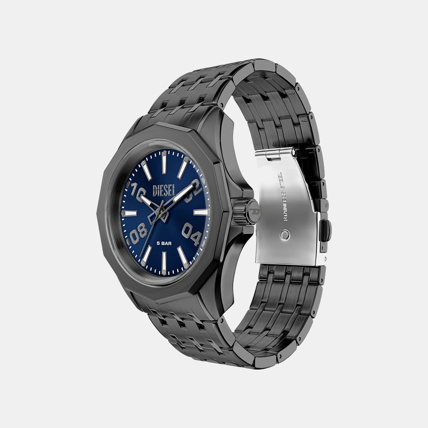 Stinger Men Quartz Blue Dial Analog Stainless Steel Watch DZ2238
