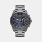 Mega Chief Men Quartz Blue Dial Chronograph Stainless Steel Watch DZ4329
