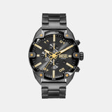 Spiked Men Quartz Grey Dial Chronograph Stainless Steel Watch DZ4669