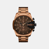 Mega Chief Slim Men Quartz Brown Dial Analog Stainless Steel Watch DZ4697