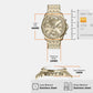 Stinger Men Quartz Gold Dial Chronograph Stainless Steel Watch DZ4707