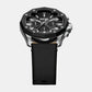 Men Quartz Black Dial Chronograph Leather Watch DZ4710