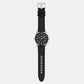 Men Quartz Black Dial Chronograph Leather Watch DZ4710