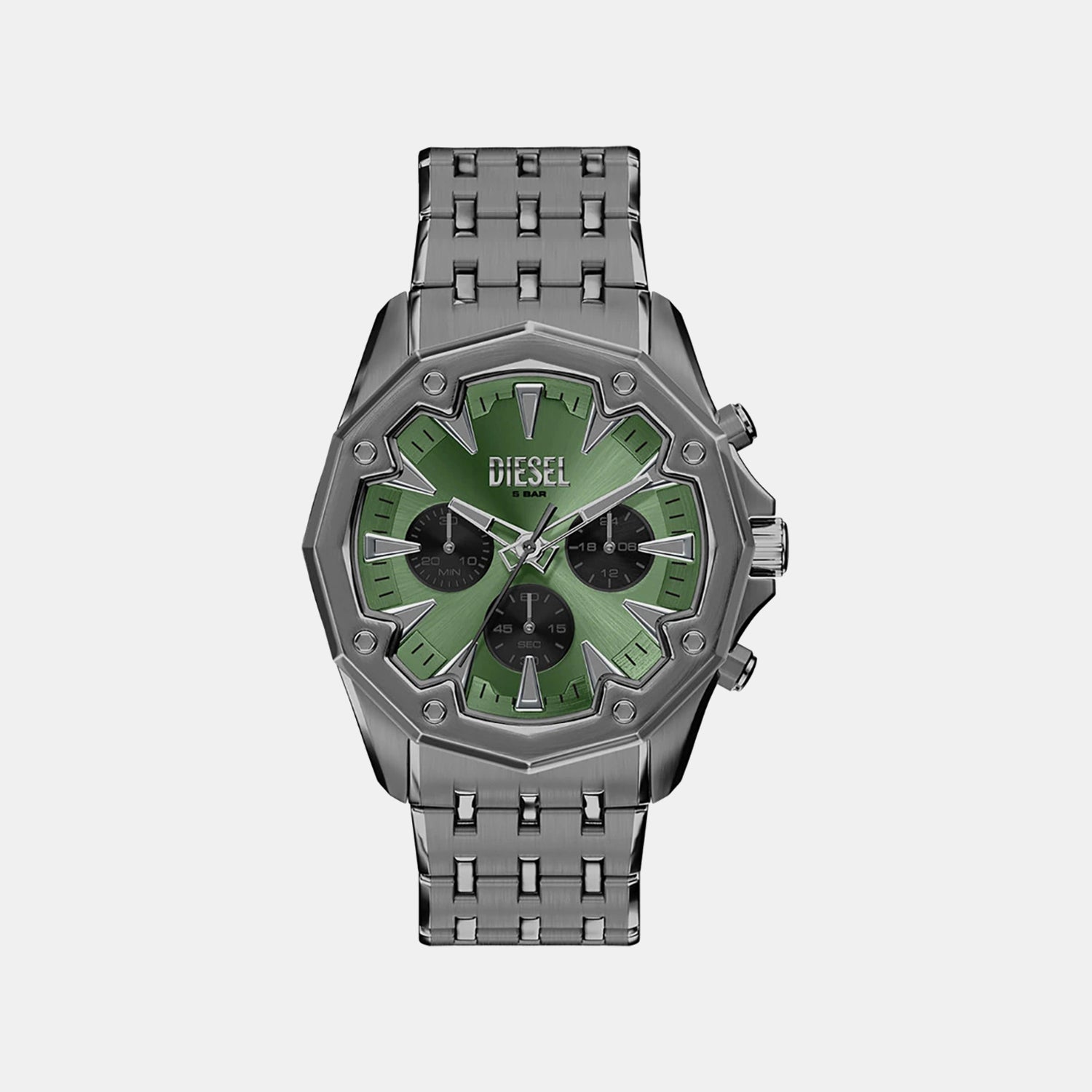 Stinger Men Quartz Green Dial Chronograph Stainless Steel Watch DZ4711
