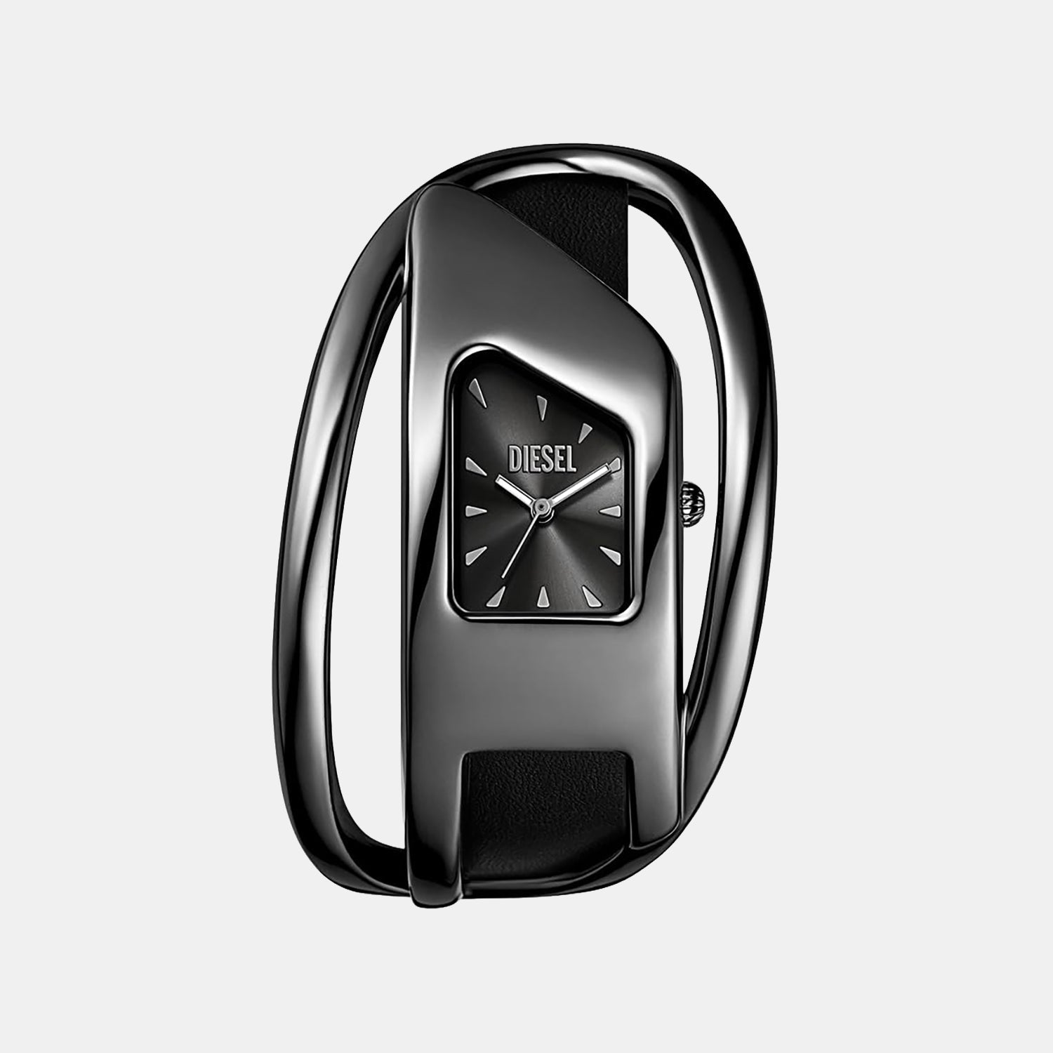 Women Quartz Black Dial Analog Leather Watch DZ5629