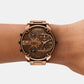 Mr. Daddy Slim Men Quartz Brown Dial Analog Stainless Steel Watch DZ7493