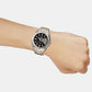 Edifice Men Quartz Black Dial Analog Stainless Steel Watch ED383