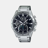 Edifice Men Quartz Black Dial Chronograph Stainless Steel Watch ED512
